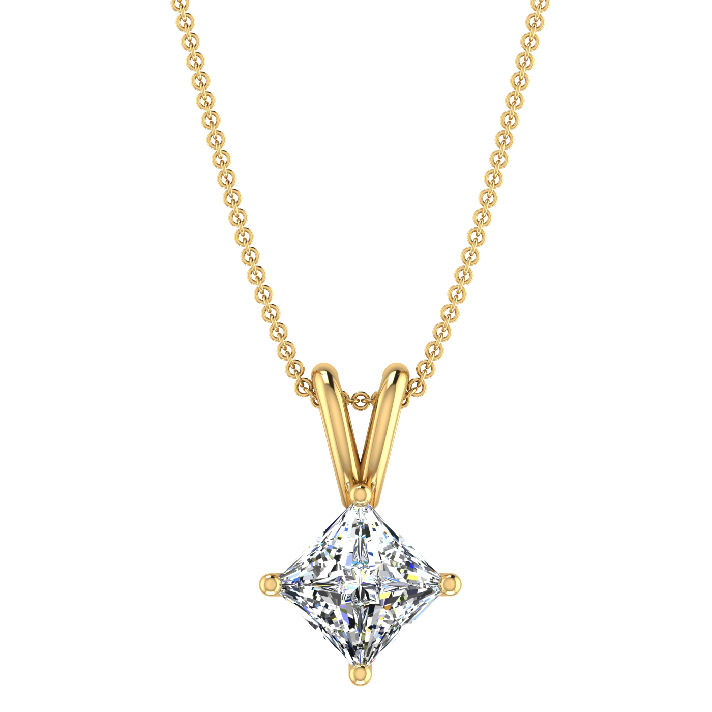 Double-Bail-Diamond-Necklace